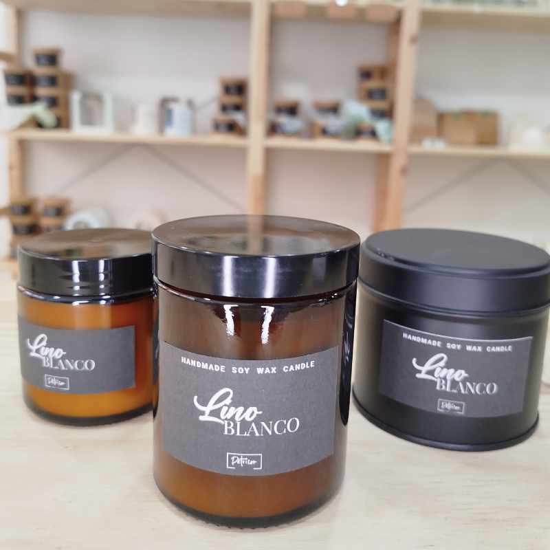 Vela aromática - Lino blanco