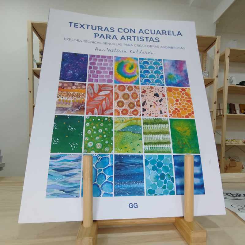 Libro texturas con acuarela para artistas