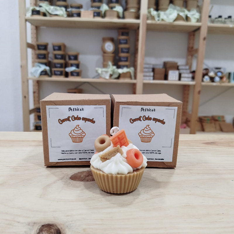 Vela aromática - Cupcake carrot cake